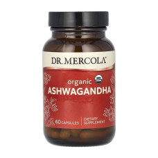 Ашвагандха, Organic Ashwagandha - 60 caps