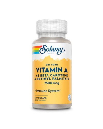 Вітамін А, Vitamin A Dry Form 7600mcg - 60 caps