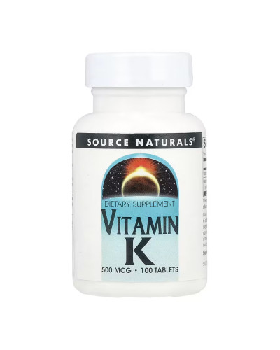 Vitamin K 500 mcg - 100 tabs