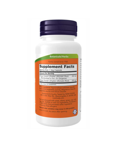 Ginger Root Extract 250mg - 90 vcaps