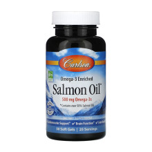 Олія лосося, Salmon Oil - 50 softgels