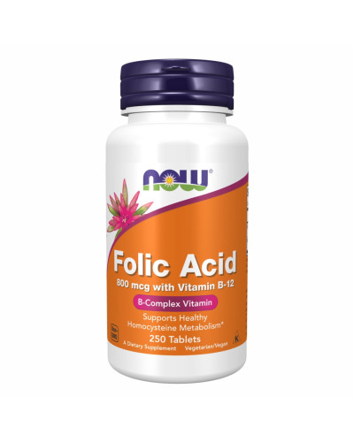 Фолієва Кислота, Folic Acid 800mcg - 250 tabs
