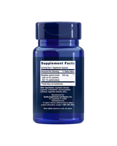 Екстракт родіоли, Life Extension Rhodiola Extract 250mg - 60 veg caps