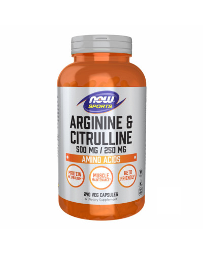 Arginine Citrulline 500mg/250mg - 240 vcaps