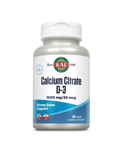 Кальцій цитрат з Д3, Calcium Citrate D3 1000mg - 90 tabs