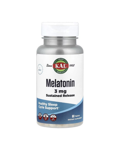 Мелатонін, Melatonin 3mg - 60 tabs