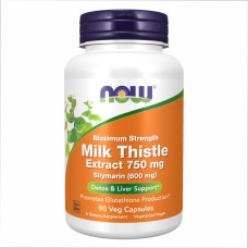 Екстракт розторопші, Milk Thistle Extract 750mg Silymarin 600mg - 90 vcaps