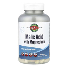 Яблучна кислота з магнієм, Malic Acid with Magnesium - 120 tabs