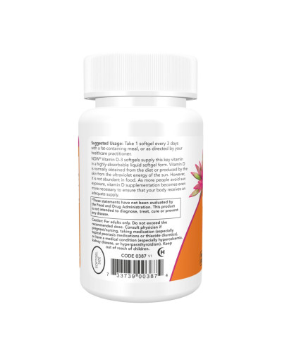 Vitamin D-3 10000 IU - 30 softgels