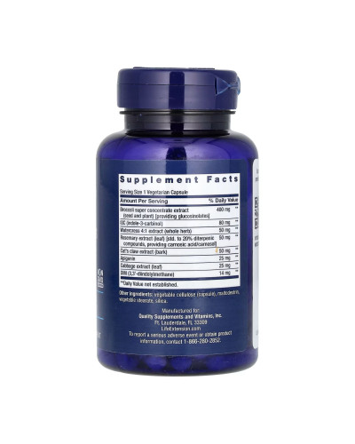Екстракт хрестоцвітових овочів, Triple Action Cruciferous Vegetable Extract - 60 vcaps
