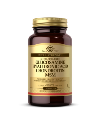Glucosamine Hyaluronic Acid Chondroitin MSM (Shellfish-Free) - 120 tabs