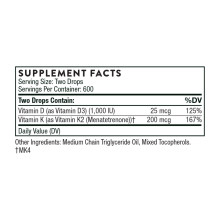 Vitamin D+K2 - 1oz