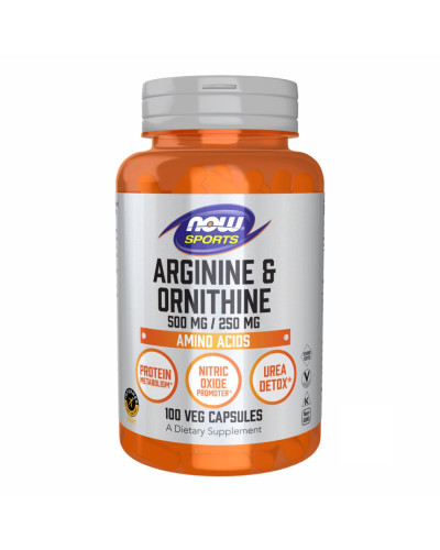 Аргінін та Орнітин, Arginine/Ornithine - 100 vcaps