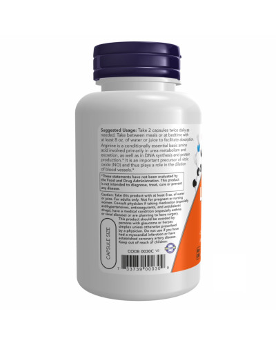 Л Аргінін, Arginine 500mg - 250 vcaps