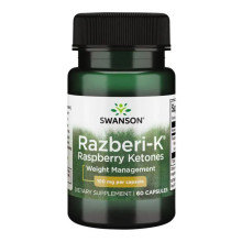 Малинові кетони, Razberi-K Raspberry Ketones 100mg - 60caps