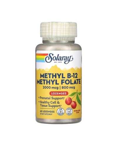 Метил Б12 і Метил Фолат, Methyl B-12 & Methyl Folate - 60 caps