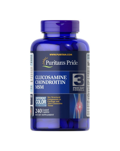 Глюкозамін Хондроїтин МСМ, Glucosamine Chondroitin MSM Double Strength - 240 Caplets