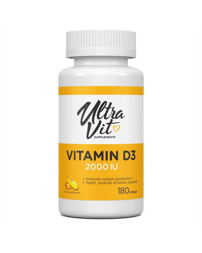 Вітамін Д3, Vitamin D3 2000 IU - 180 softgels