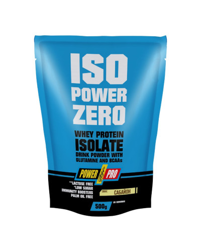 Ізолят сироваткового протеїну, ISO Power Zero - 500g Sabayon