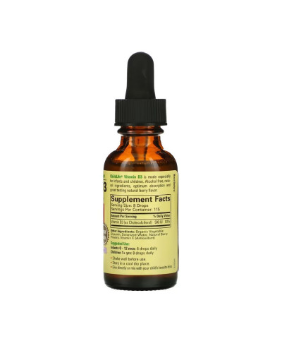 Рідкий Вітамін Д3, Vitamin D3 (Liquid) - 30ml Berry