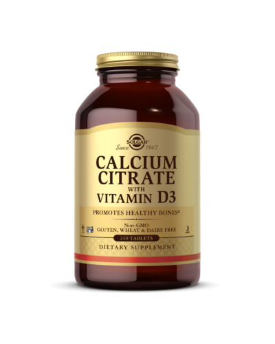 Calcium Citrate with Vitamin D3 - 240 tabs