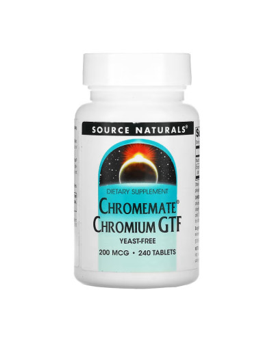 ChromeMate® Chromium GTF 200 mcg, Yeast Free - 240 tabs