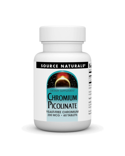 Chromium Picolinate 200 mcg Yeast Free - 60 tabs