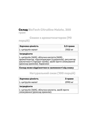 Citrulline Malate - 300g Lime