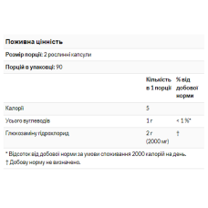 Глюкозамін, Glucosamine 1000 - 60 caps