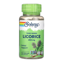 Корінь Солодки, Licorice 450mg - 100 vcaps