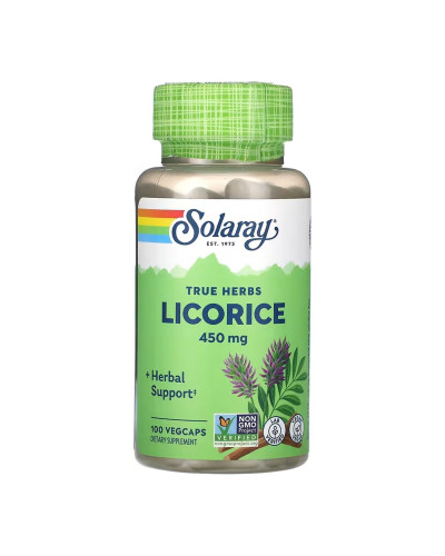 Корінь Солодки, Licorice 450mg - 100 vcaps