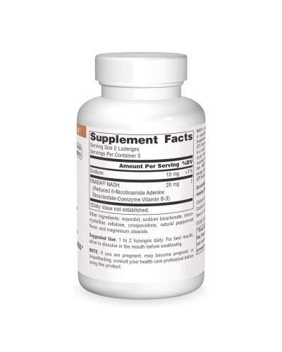 NADH 10mg Peppermint - 10 lozenges (Пошкоджена пломба)