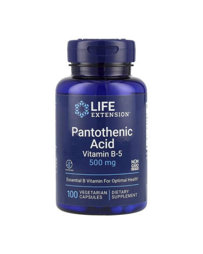 Pantothenic Acid 500 mg - 100 vcaps