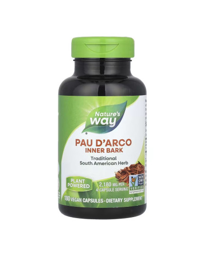 Пау Дарко, Pau D'Arco Inner Bark - 180 vcaps
