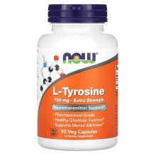 Л Тирозин, Tyrosine 750mg - 90 vcaps