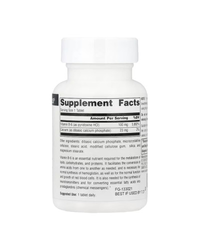 Vitamin B-6 100 mg - 100 tabs
