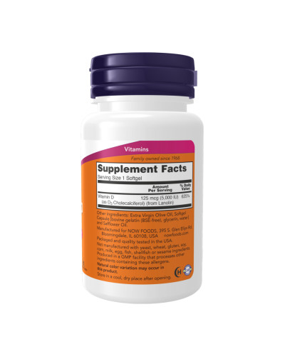 VIT D-3 5000 IU - 30 sgels