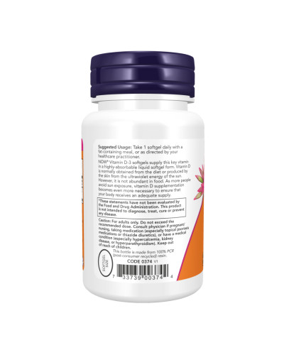 VIT D-3 5000 IU - 30 sgels
