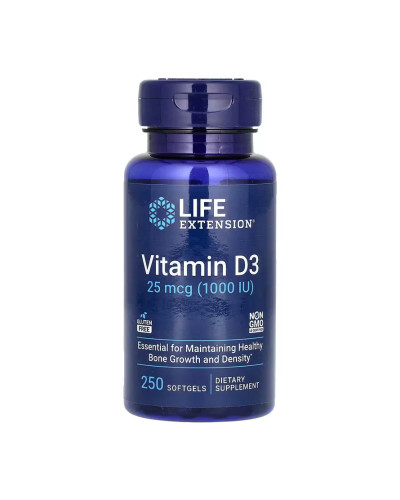 Vitamin D3 25 mcg (1000 IU) - 250 softgels