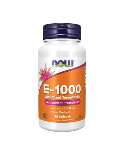 Вітамін Е, Vitamin E-1000 Mixed Tocopherols - 50 softgels