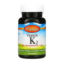 Вітамін К2, Vitamin K2 MK-4 - 60 caps