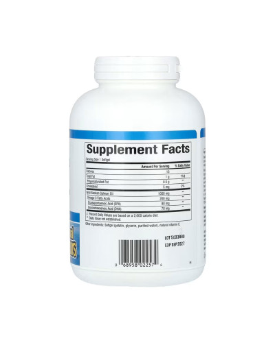 Жир дикого аляскинського лосося, Wild Alaskan Salmon Oil 1000mg - 180 softgels