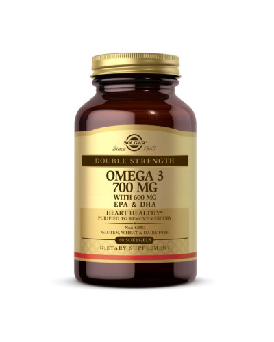 Омега 3, Double Strength Omega-3 700mg - 60 softgels