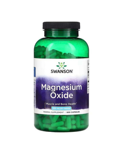 Magnesium Oxide 200mg - 500 caps