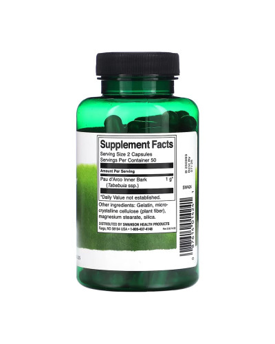 По Д'арко, Pau d'Arco 500 mg - 100caps
