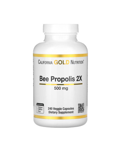 Бджолиний прополіс, Bee Propolis 2X 500mg - 240 caps