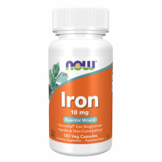 Залізо, Iron 18mg Ferrochel - 120 vcaps