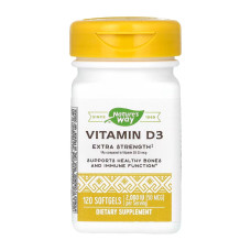 Вітамін Д3, Vitamin D3 Extra Strength 2000 IU - 120 softgels