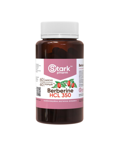 Berberine HCL 350mg - 60 caps