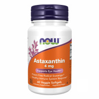 Астаксантин, Astaxanthin 4 mg - 60 Veg Softgels